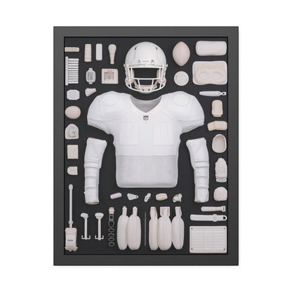 American Football black Framed Poster US