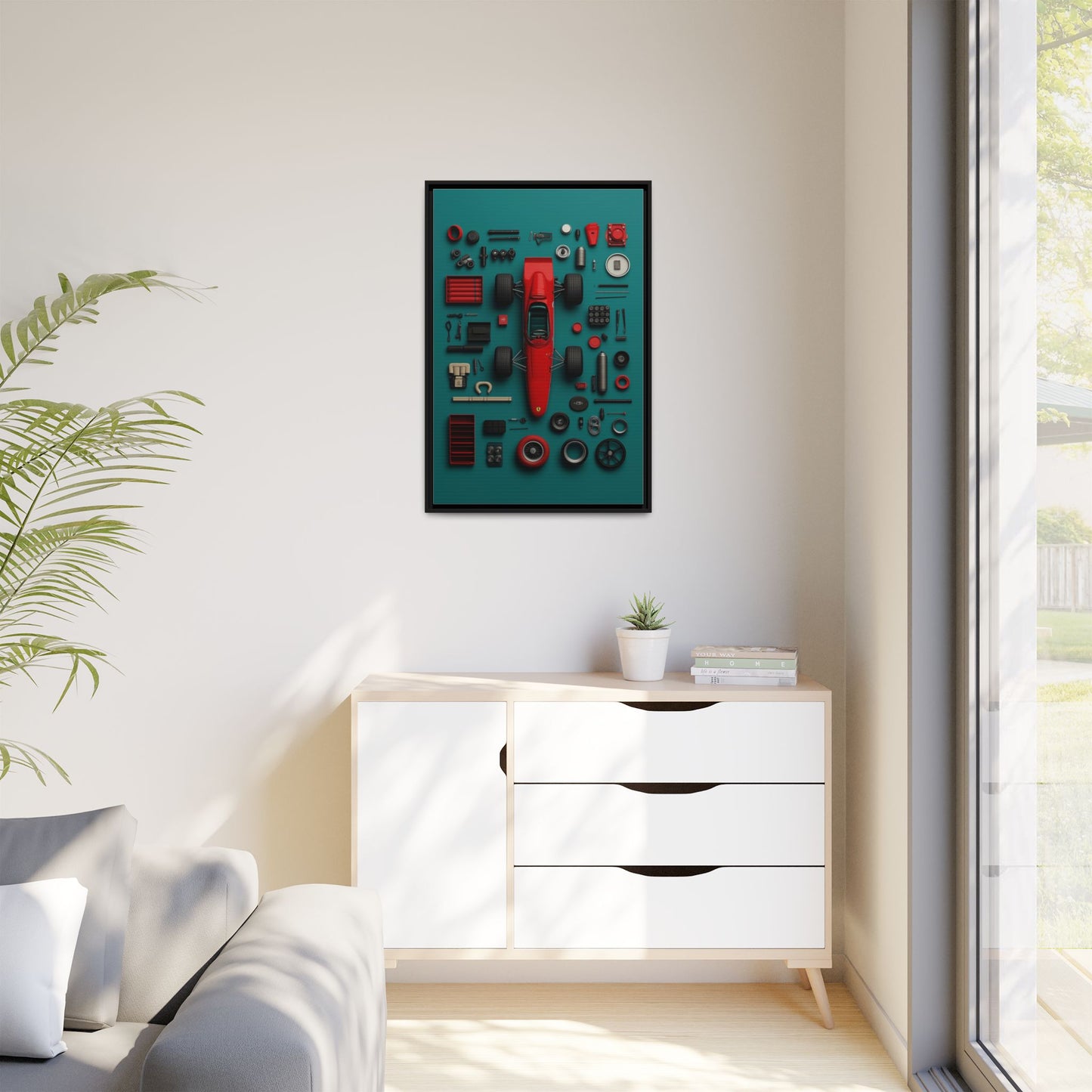 F1 Classic Framed Canvas
