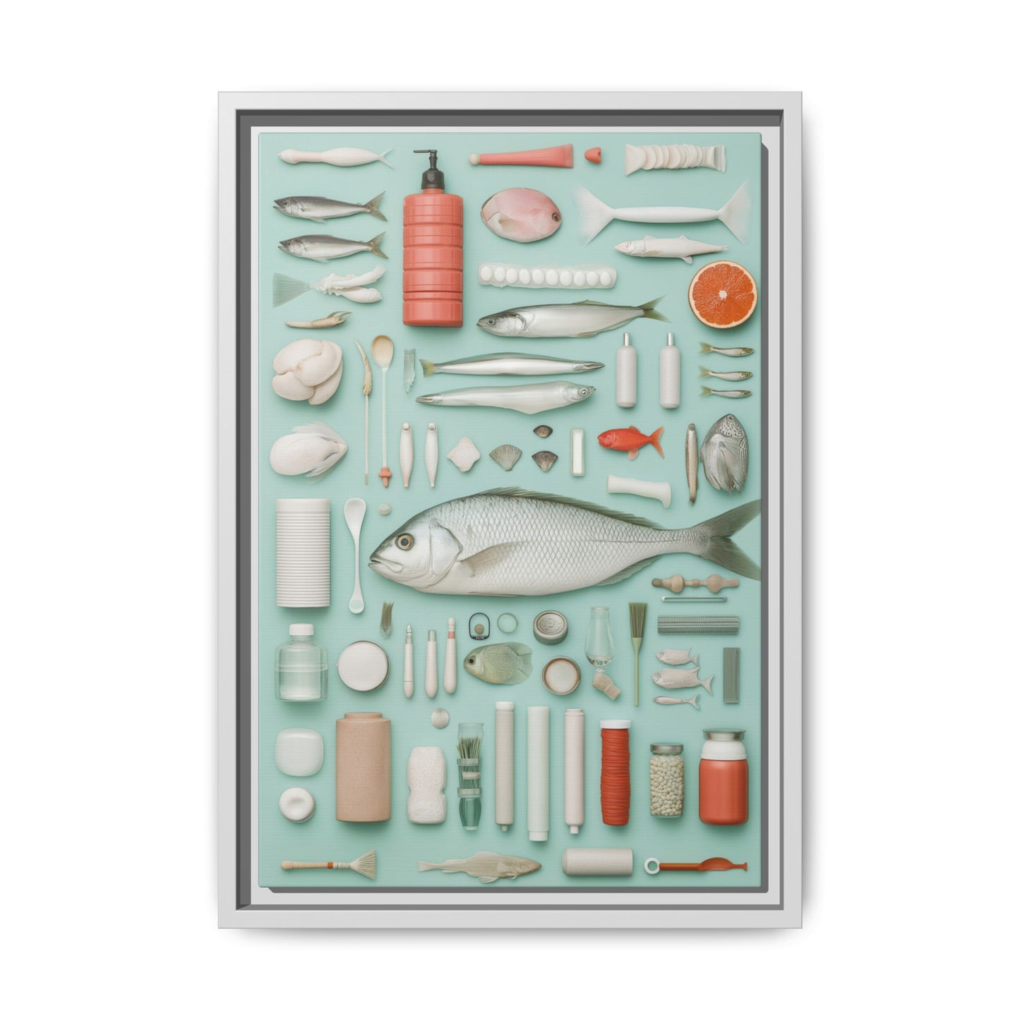 Fish Framed Canvas