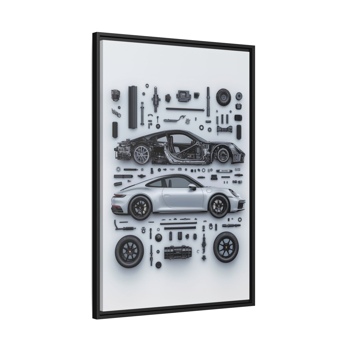 Porsche 911 992 Framed Canvas