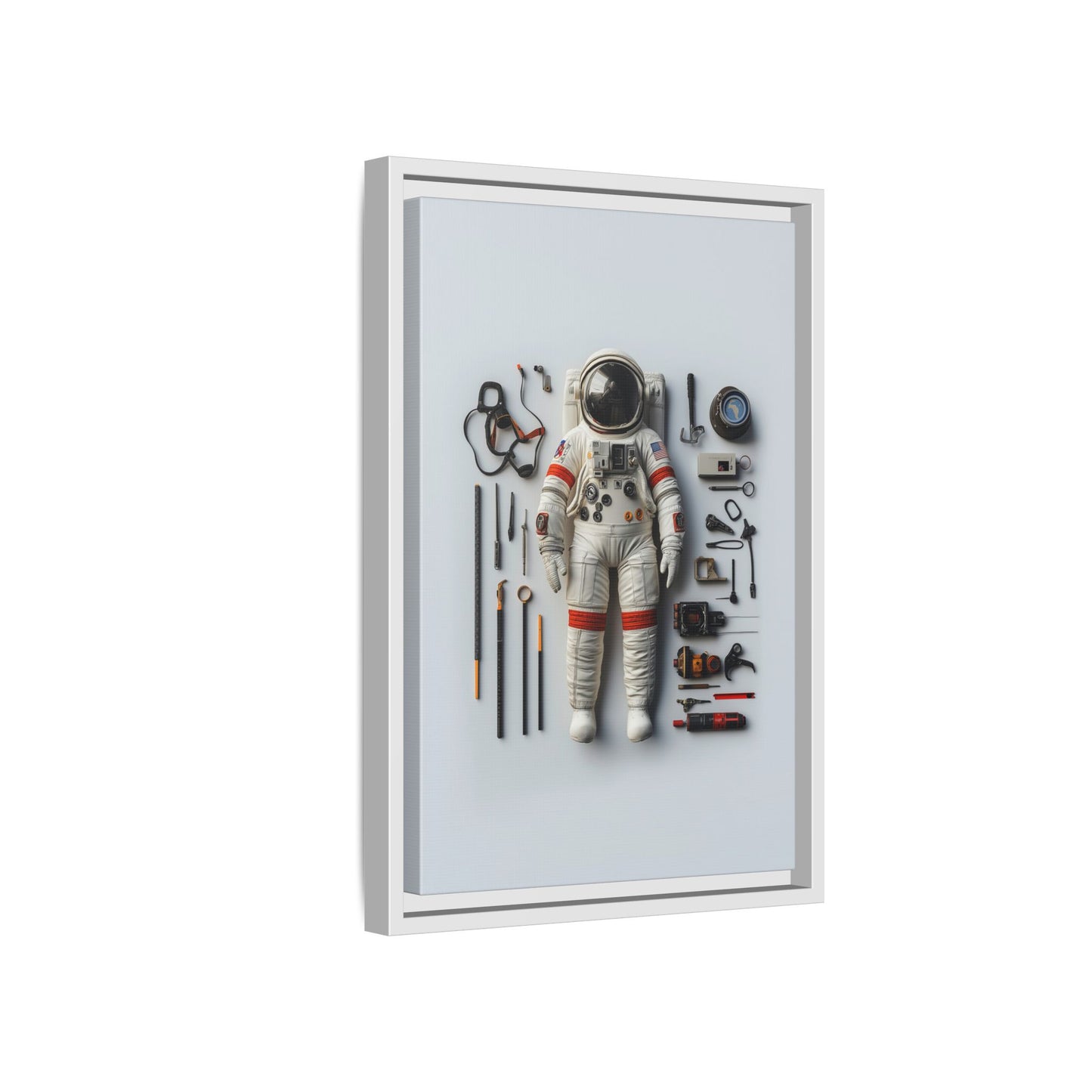Astronaut Apollo Framed Canvas