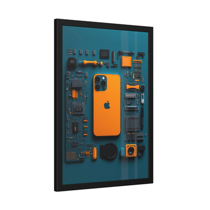 IPhone Orange Framed Poster US