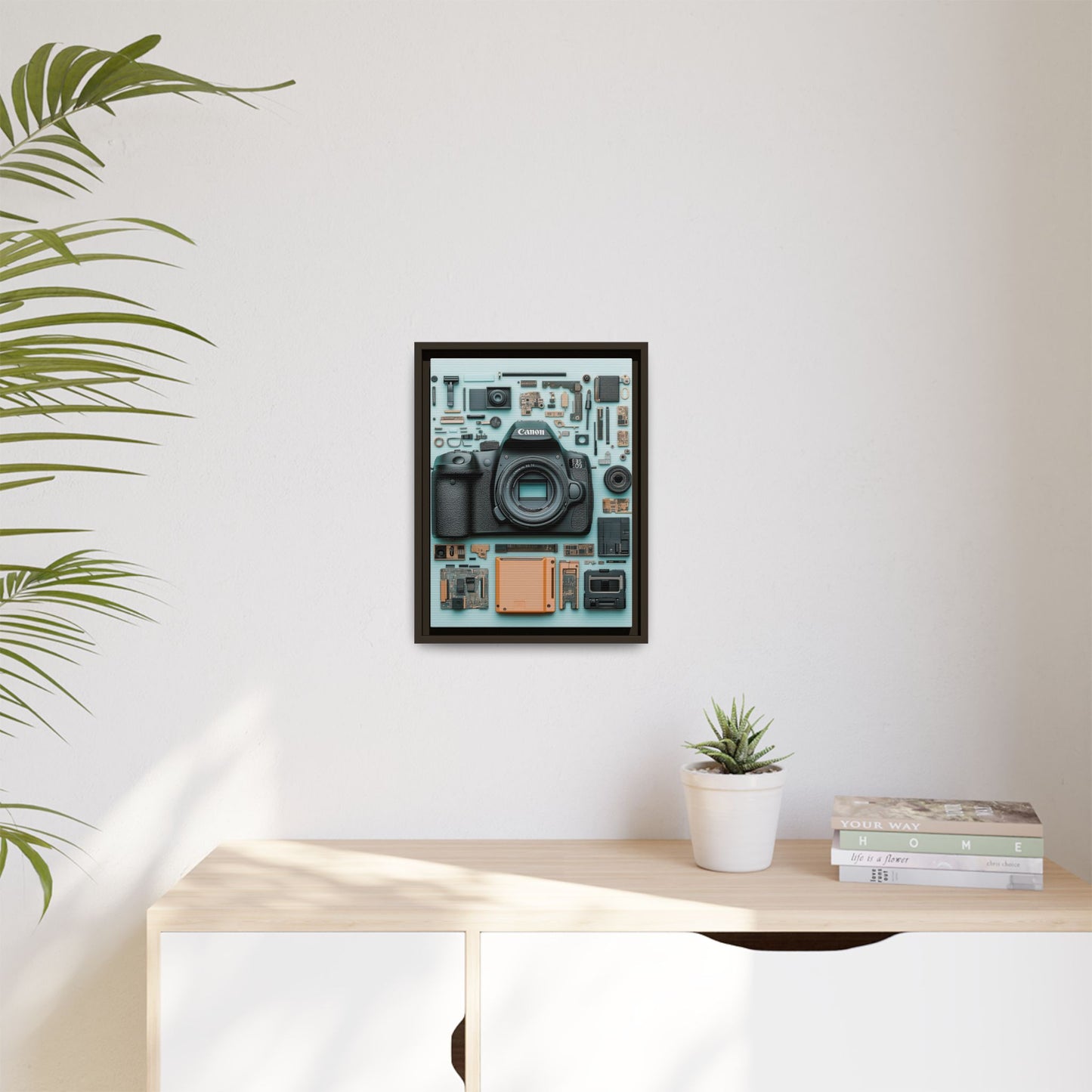 Canon Camera Framed Canvas