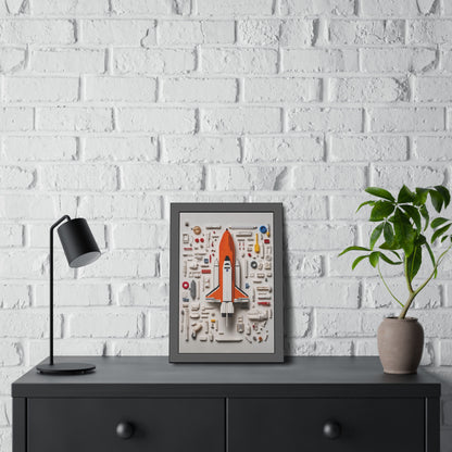Space Shuttle LEGO Poster US
