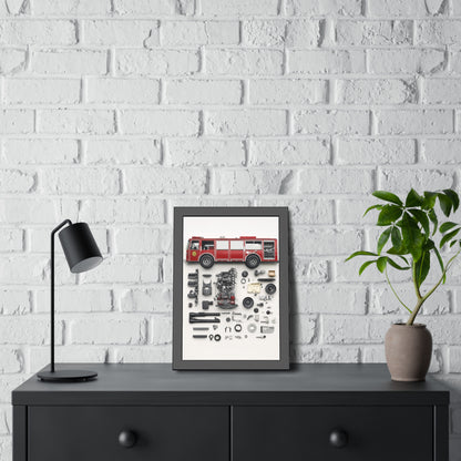 Fire Engine Framed Poster US