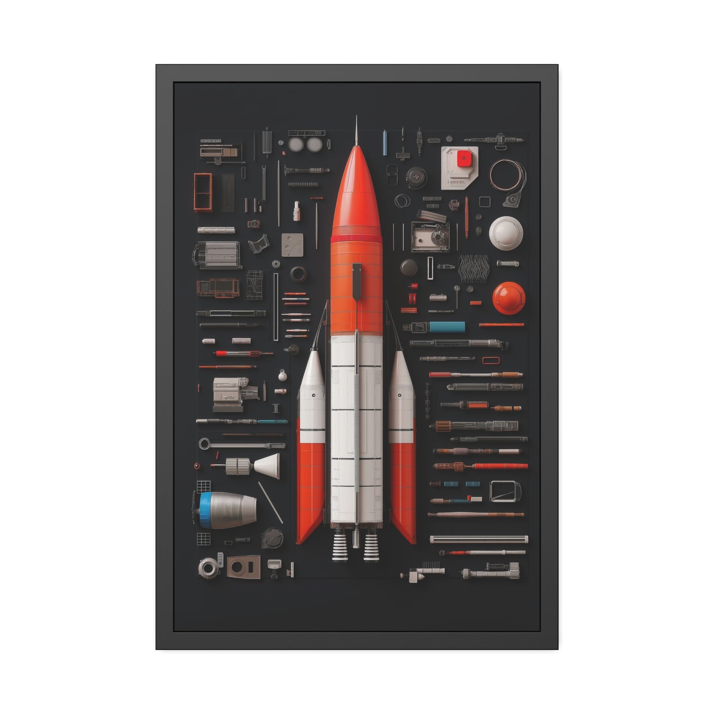 Classic Rocket Framed Poster US