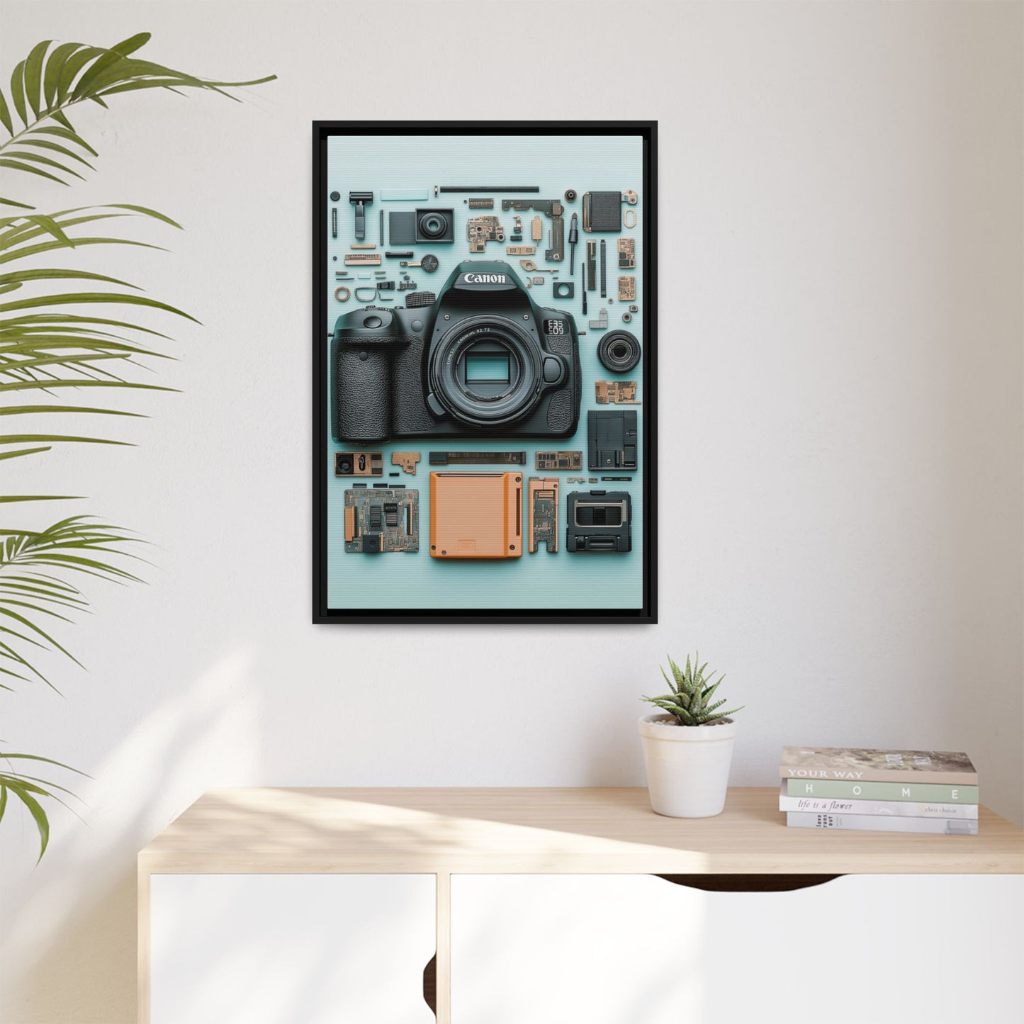 Canon Camera Framed Canvas