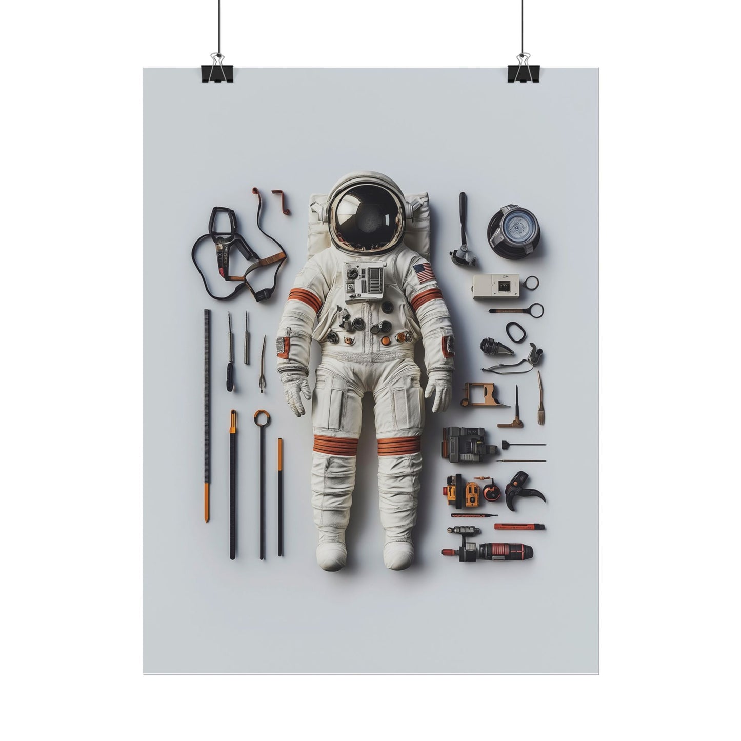 Astronaut Apollo Rolled Poster