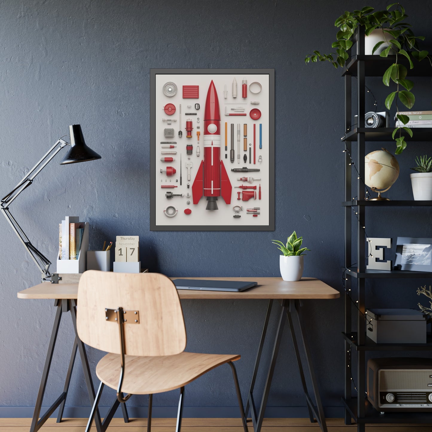 Red Rocket Framed Poster US