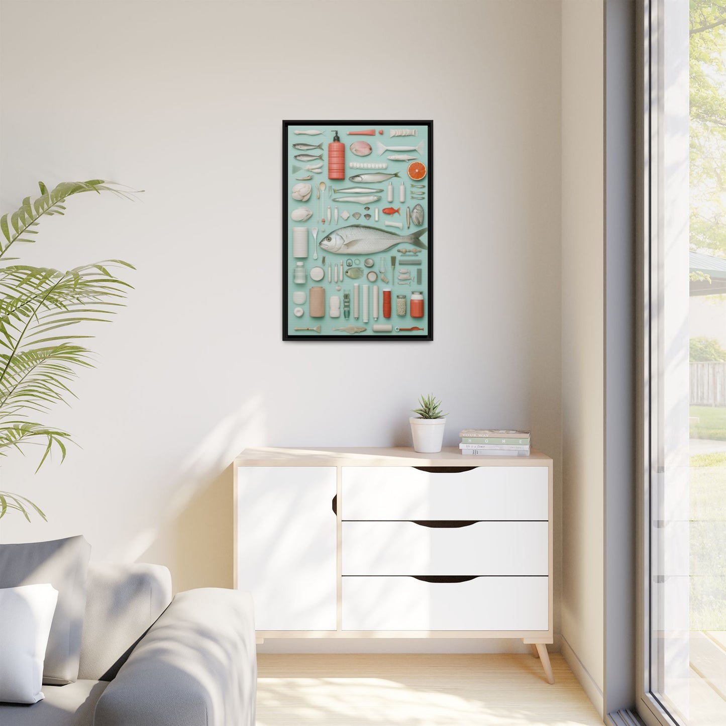 Fish Framed Canvas