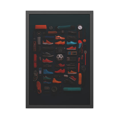 Soccer Cleat Framed Poster US