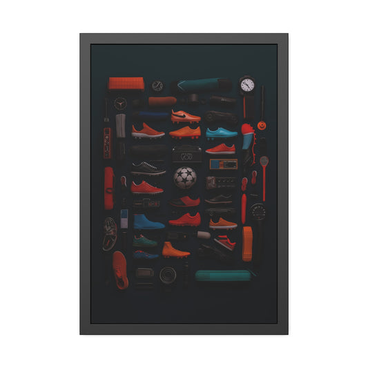 Soccer Cleat Framed Poster US