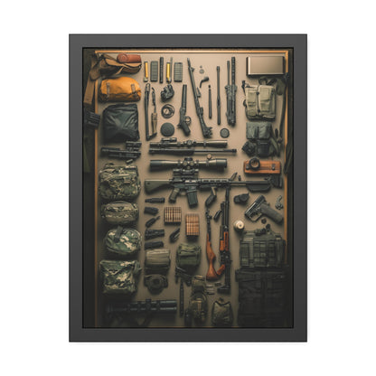 Military Arsenal Art Framed Poster US