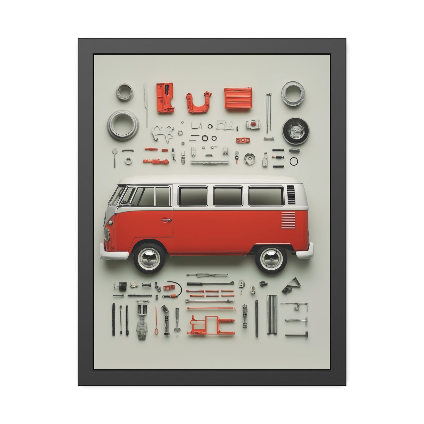 Red Classic Van Framed Poster US