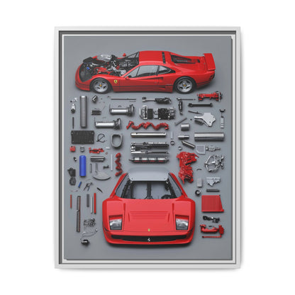 Prototype Classic Ferrari Framed Canvas