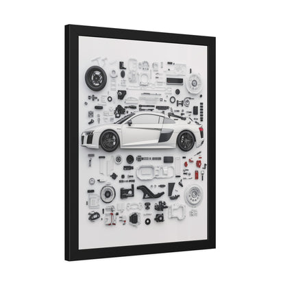 Audi R8 Framed Poster US