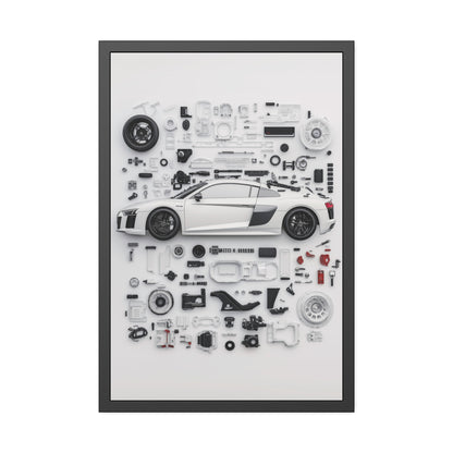 Audi R8 Framed Poster US