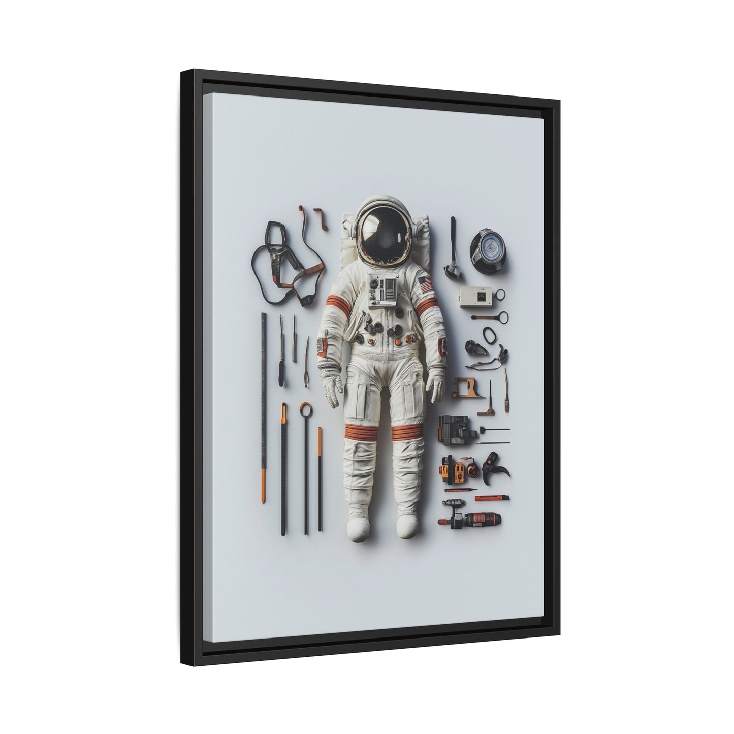 Astronaut Apollo Framed Canvas
