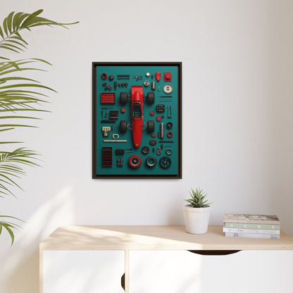 F1 Classic Framed Canvas