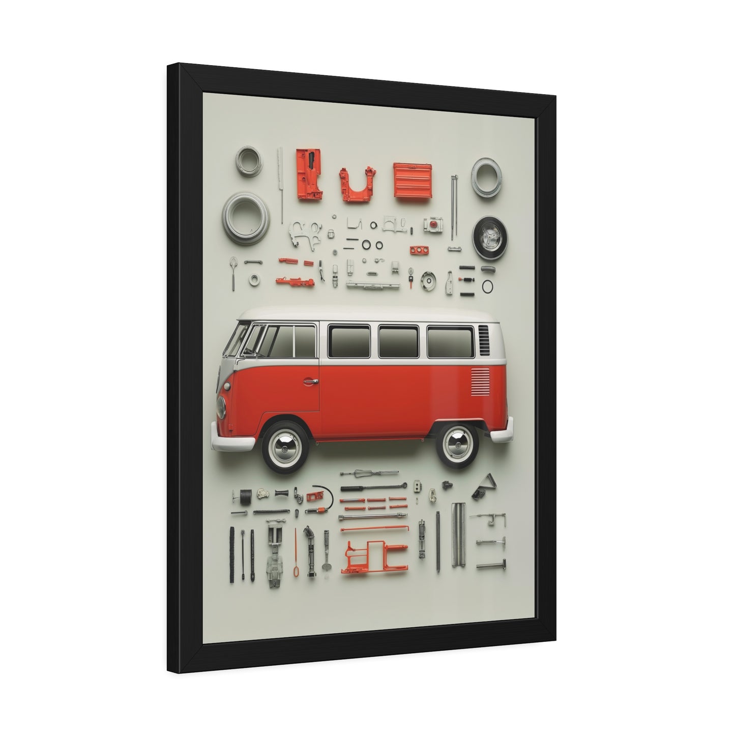 Red Classic Van Framed Poster US