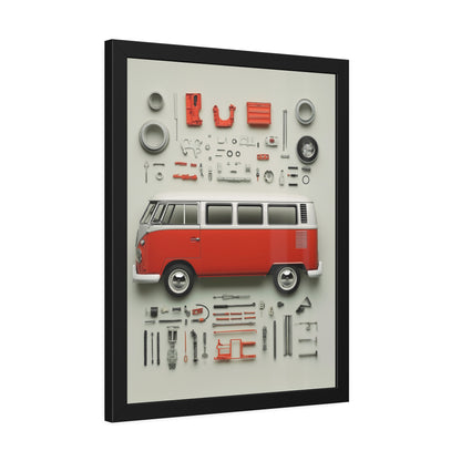 Red Classic Van Framed Poster US