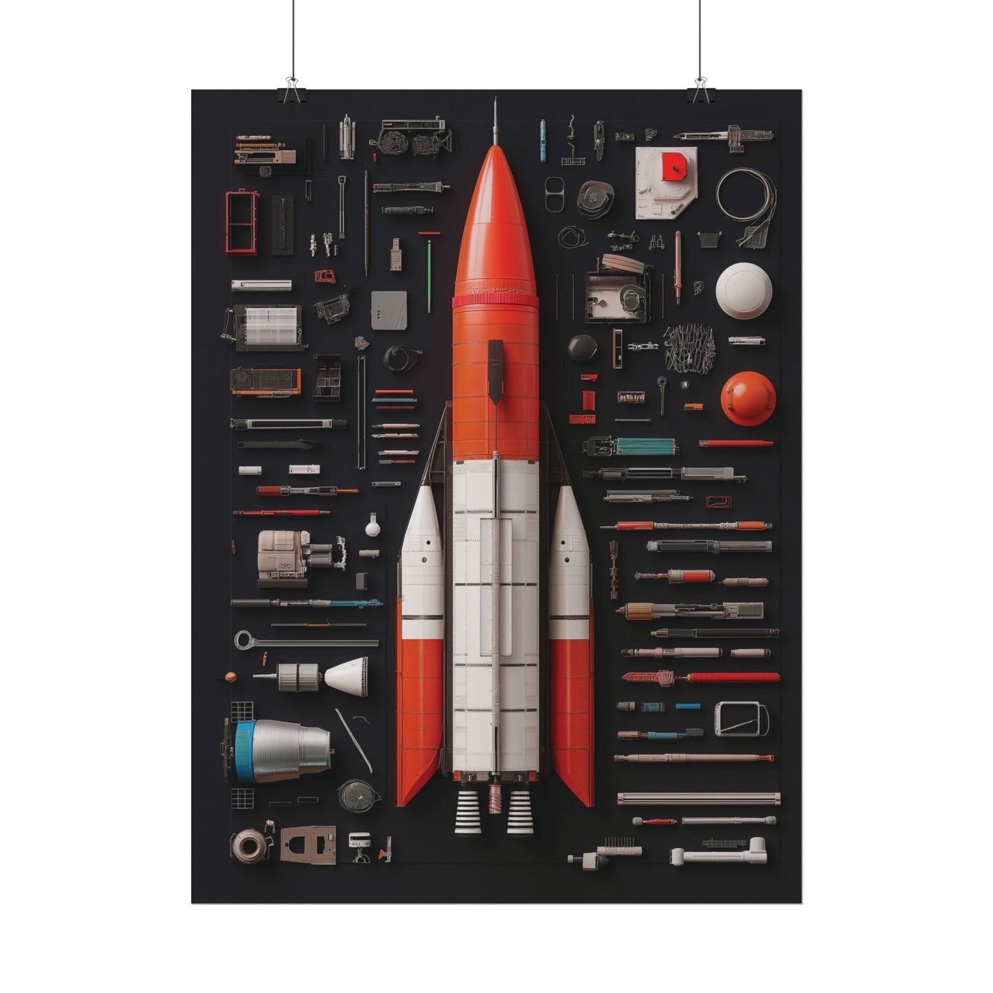 Classic Rocket Rolled Poster
