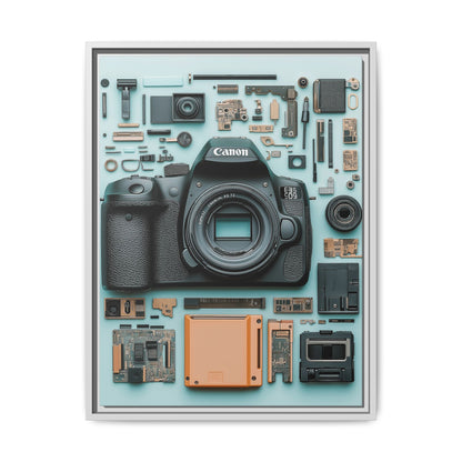 Canon Camera Framed Canvas