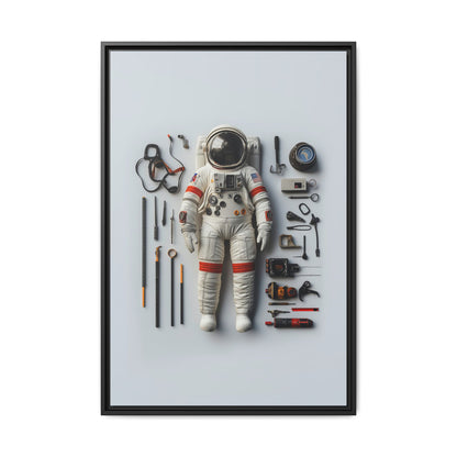 Astronaut Apollo Framed Canvas