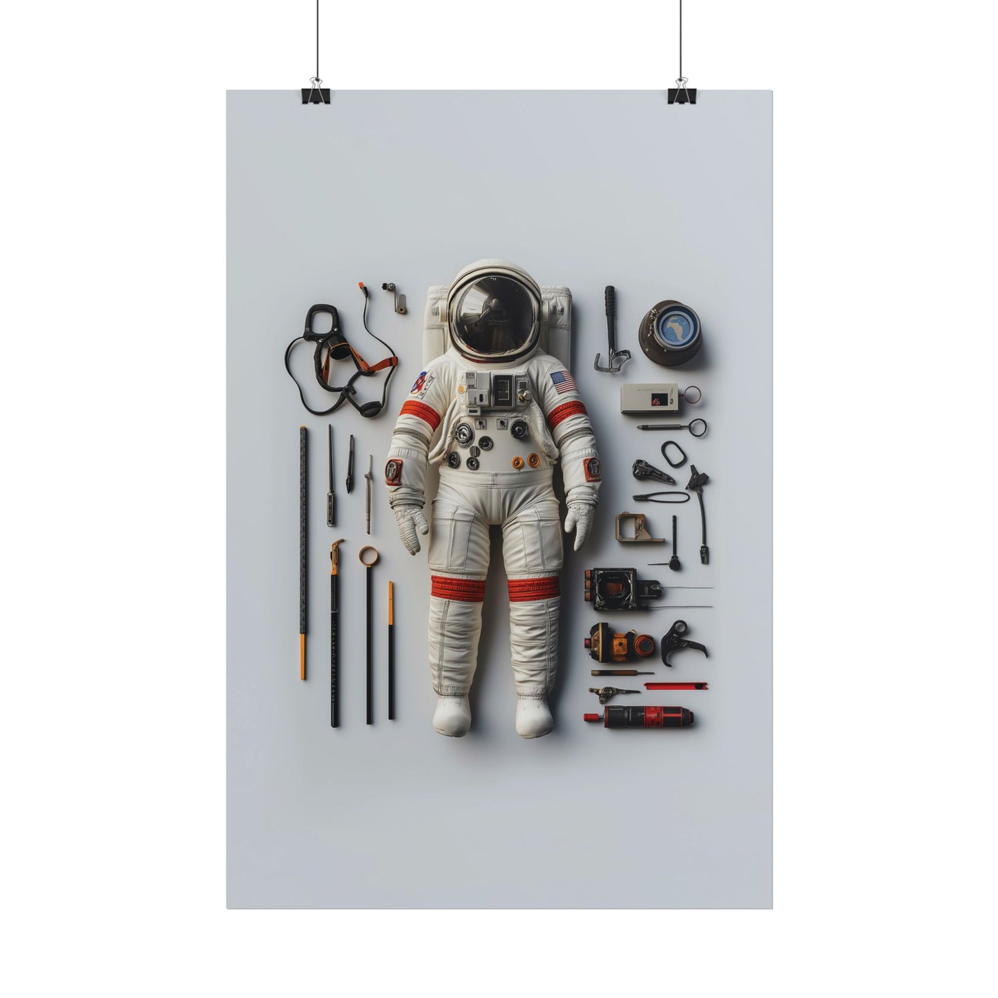 Astronaut Apollo Rolled Poster