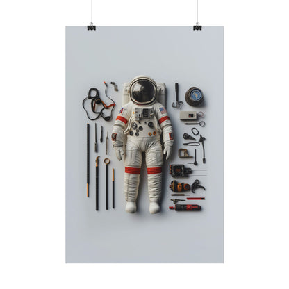 Astronaut Apollo Rolled Poster