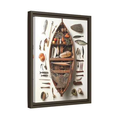 Fisher Boat Framed Canvas