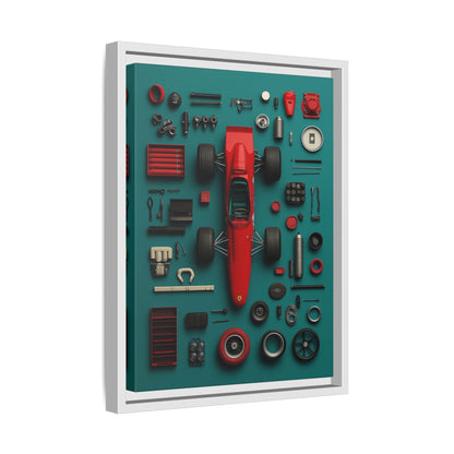 F1 Classic Framed Canvas