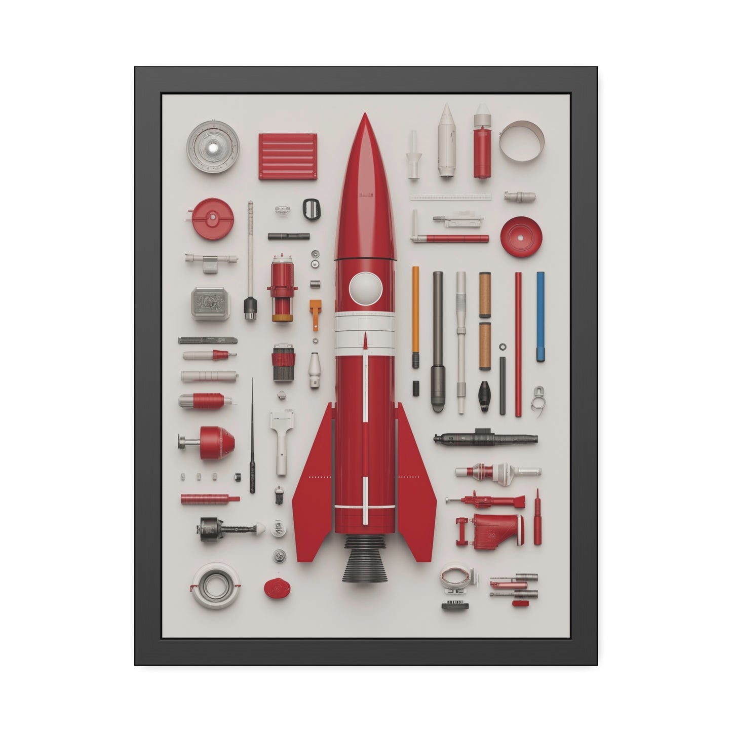 Red Rocket Framed Poster US