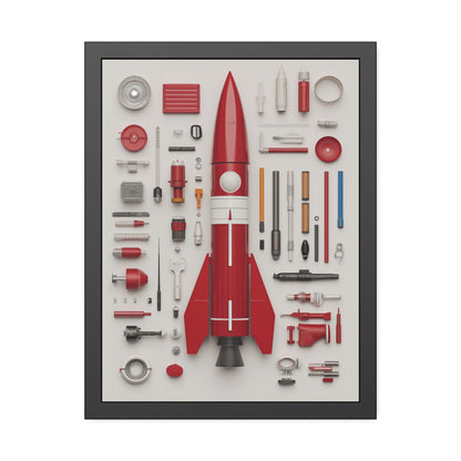 Red Rocket Framed Poster US