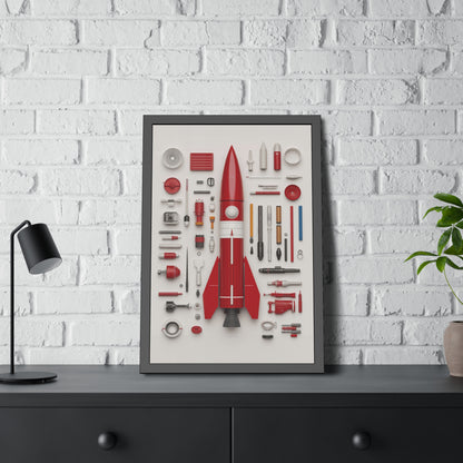 Red Rocket Framed Poster US