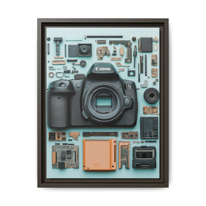 Canon Camera Framed Canvas