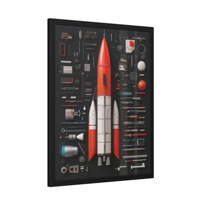 Classic Rocket Framed Poster US