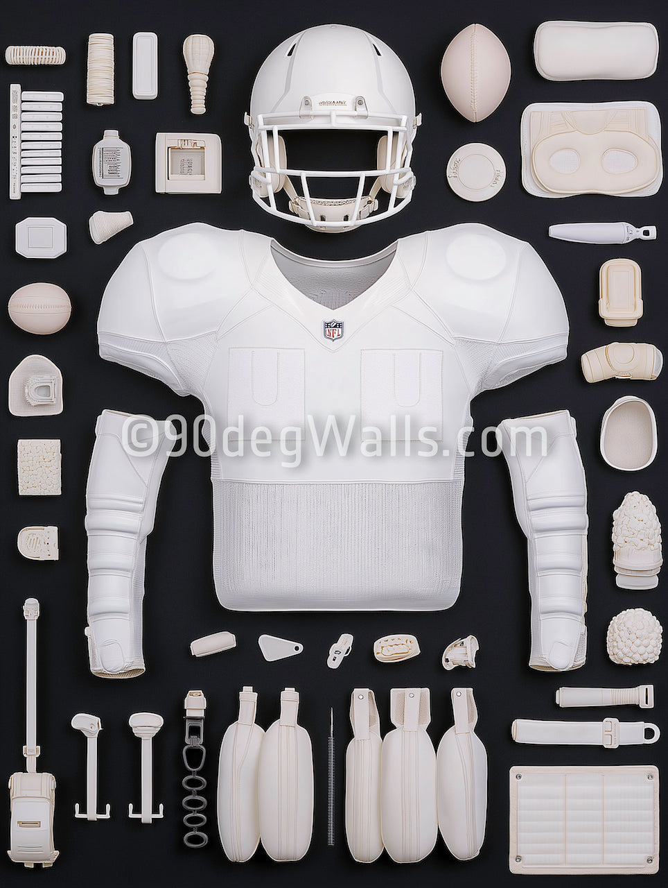 American Football Black Digital