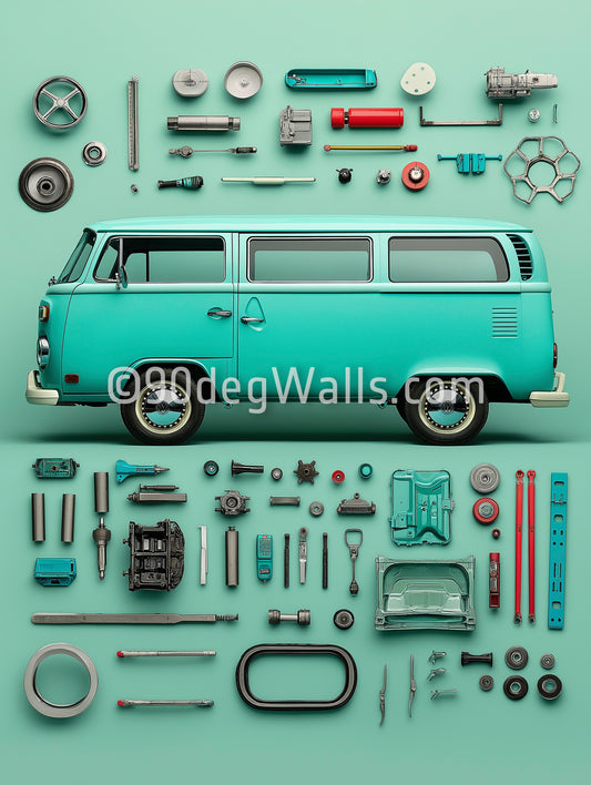 Blue Classic Van Digital