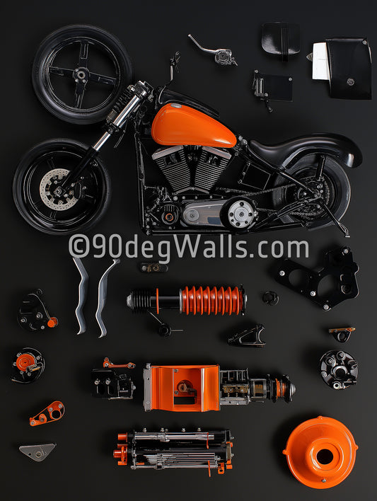Orange Harley Digital