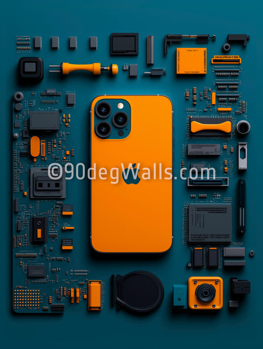 Iphone Orange Digital Image