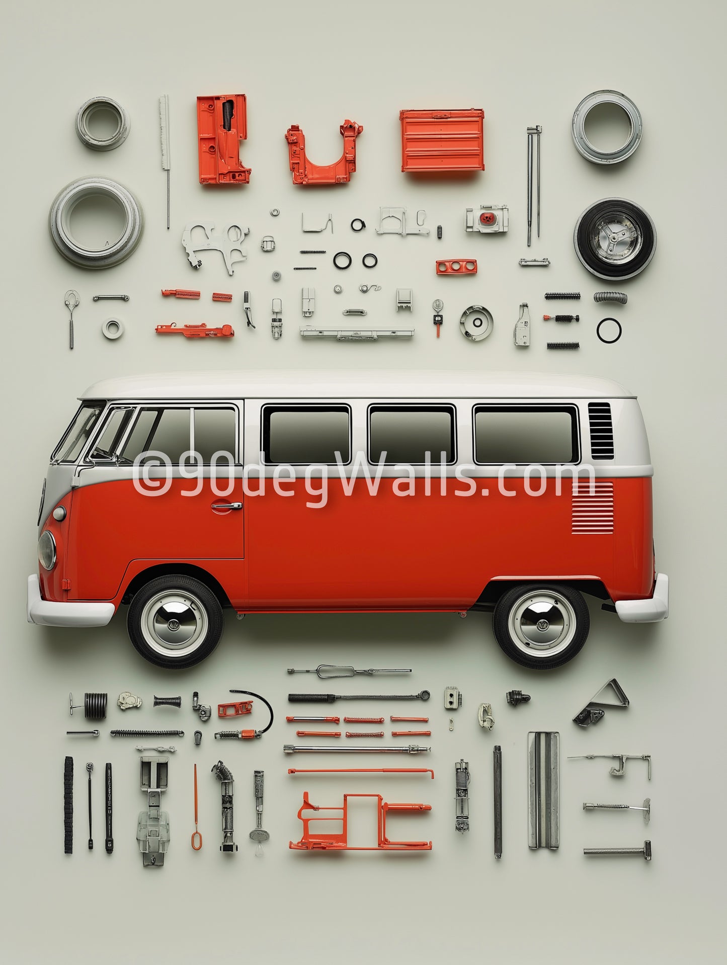 Red Classic Van Digital