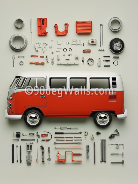 Red Classic Van Digital